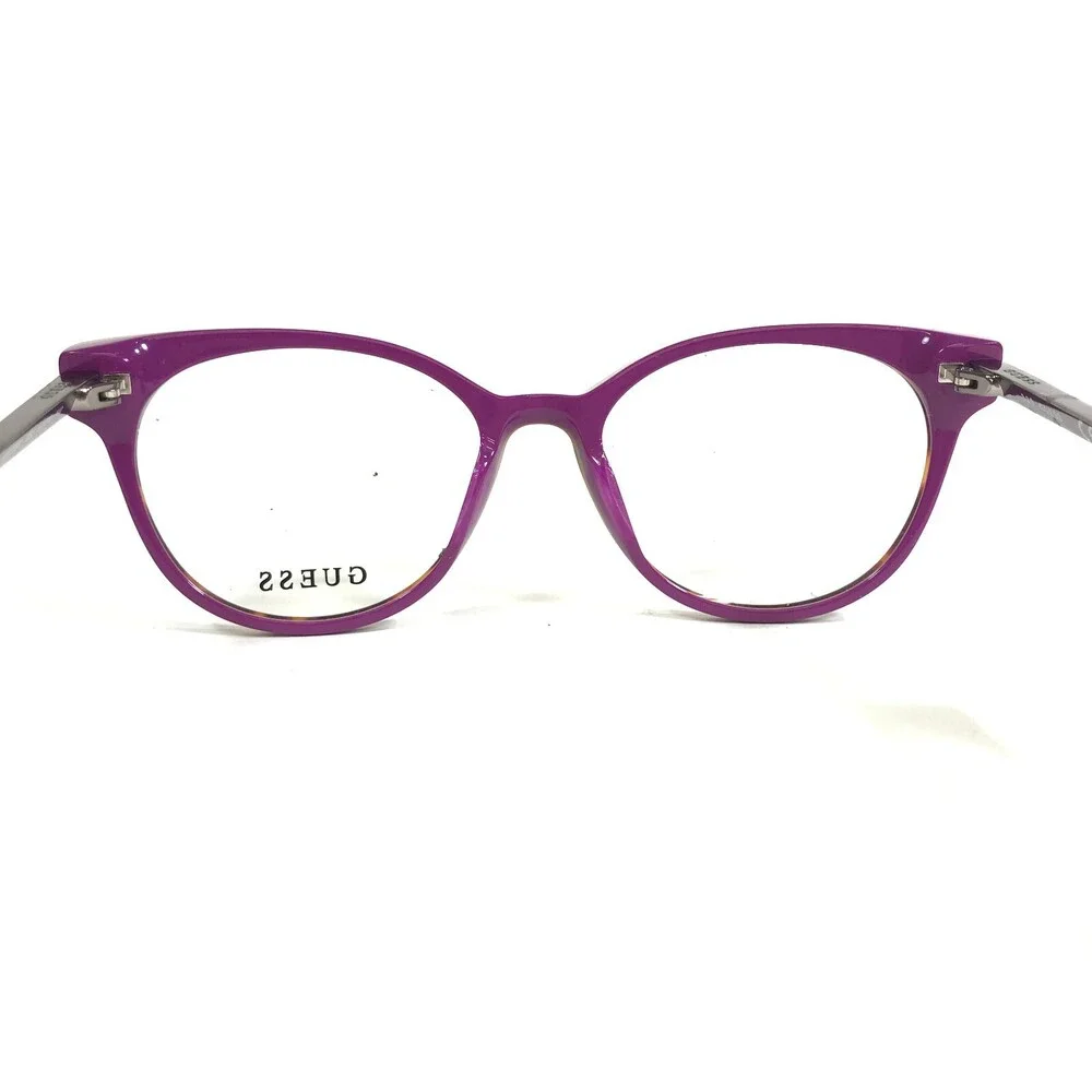 Guess Eyeglasses Frames GU2799 052 Gray Purple Tortoise Round Full Rim 52-16-140